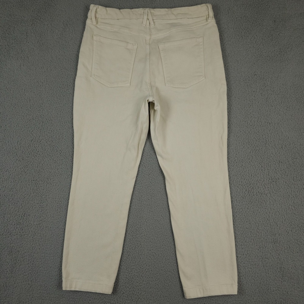 Good American Jeans Womens 14 32 Cream Bone Good Classic High Rise Waist Stretch - Picture 2 of 13